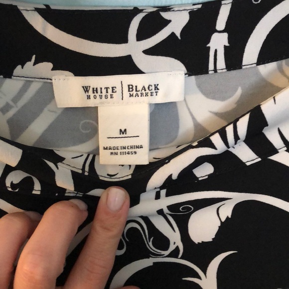 White House Black Market 3/4 sleeve Midi Dress - Picture 4 of 4